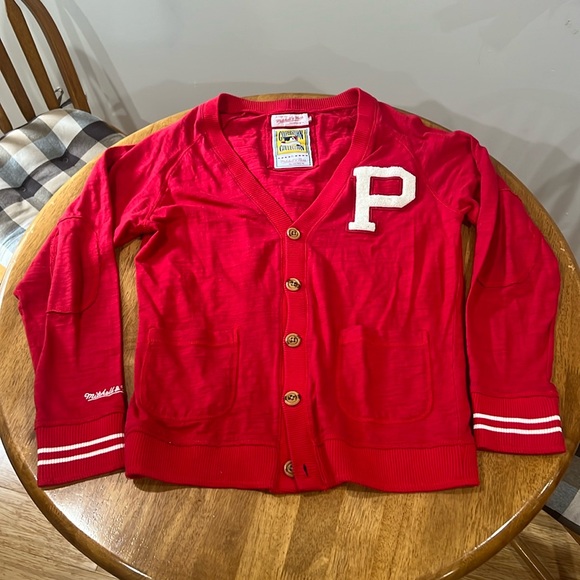 Mitchell & Ness Philadelphia Phillies Cardigan Sweater - Picture 1 of 8
